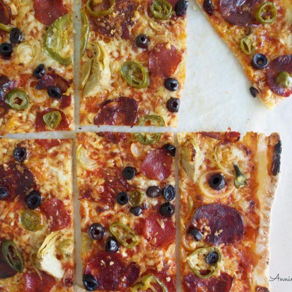 Sunnuntai-illan Pepperoni-Choritzo Pizza