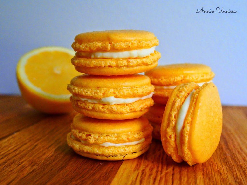 Sitruuna-Tuorejuusto Macarons