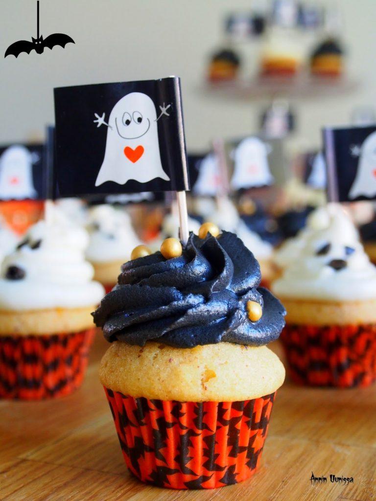 HALLOWEEN Orange Cupcakes - DIY lyhdyt