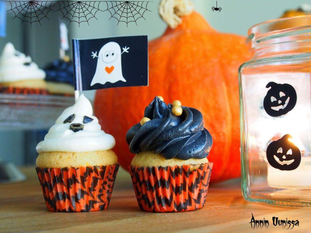 HALLOWEEN Orange Cupcakes - DIY lyhdyt