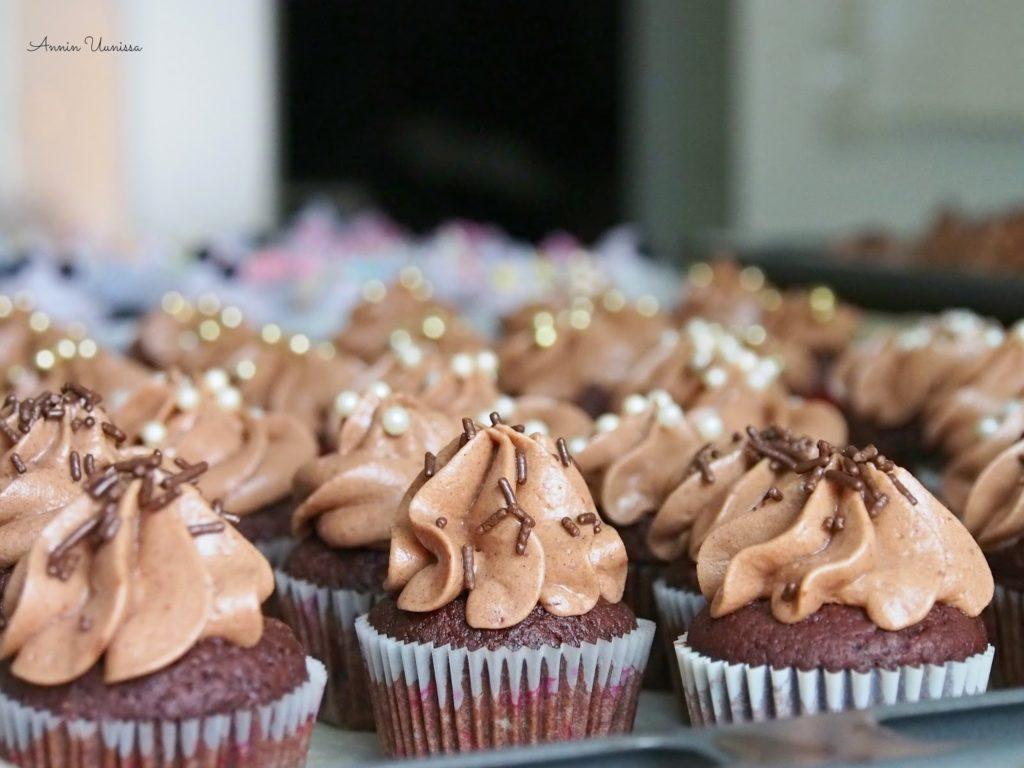 Suklaa Cupcakes minikokoisina