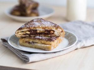 Paistetut Banaani-Nutella Kolmioleivät