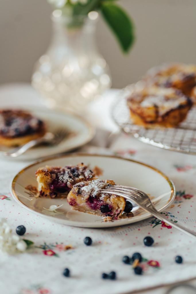 Pastéis de nata - Kermaleivokset mustikoilla