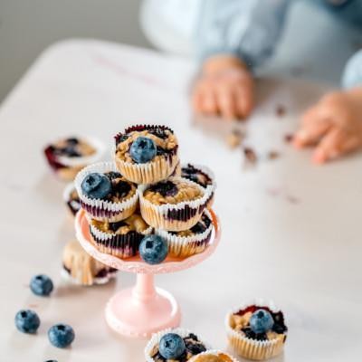Vauvan Mustikkamuffinssit (ei lisättyä sokeria) (8 kk +)